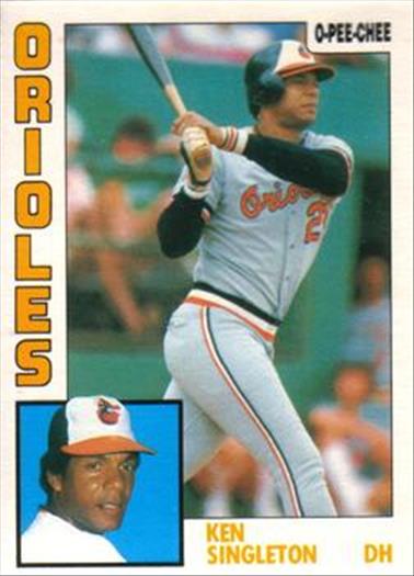 1984 O-Pee-Chee Baseball Cards 165     Ken Singleton